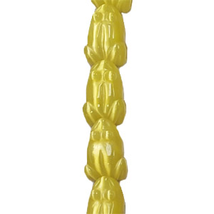 CAT'S EYE FROG 15X20MM YELLOW